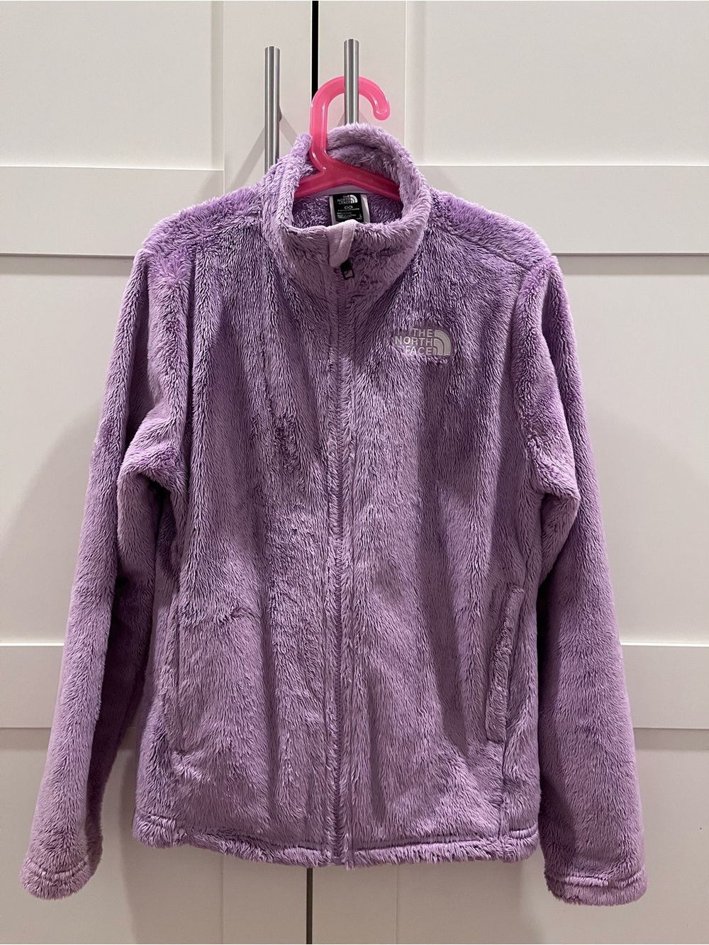 The North Face Osolita Fleece Jacket, girls size L (12) in lavender